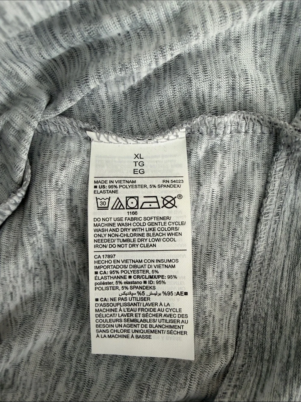Old Navy Heather Gray Long Sleeve Twist-Front Top